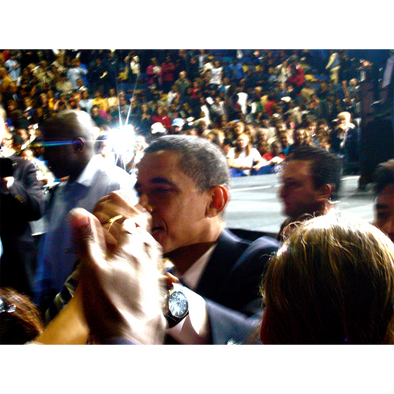 Mr President, photographed on the Obama campaign in Richmond, Virginia”>

<div class=